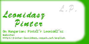 leonidasz pinter business card